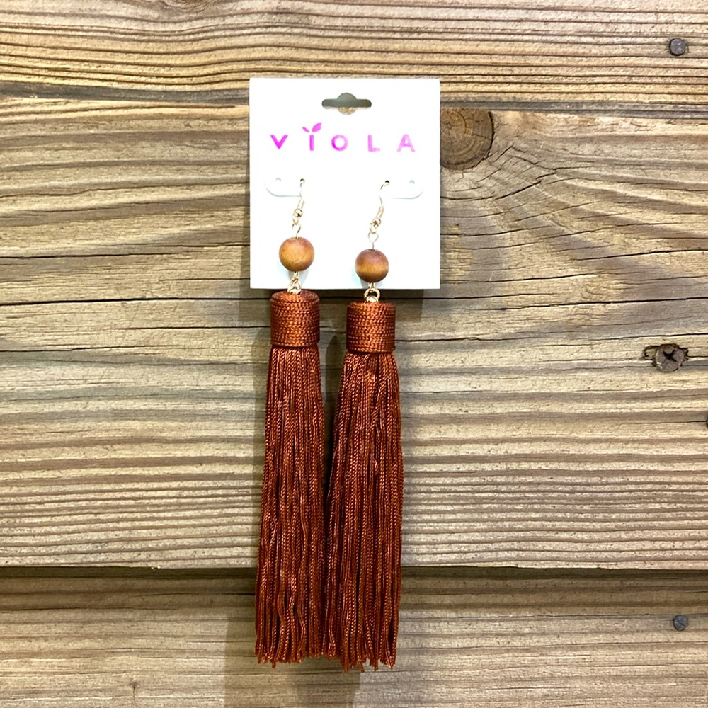Viola Tassel Earrings